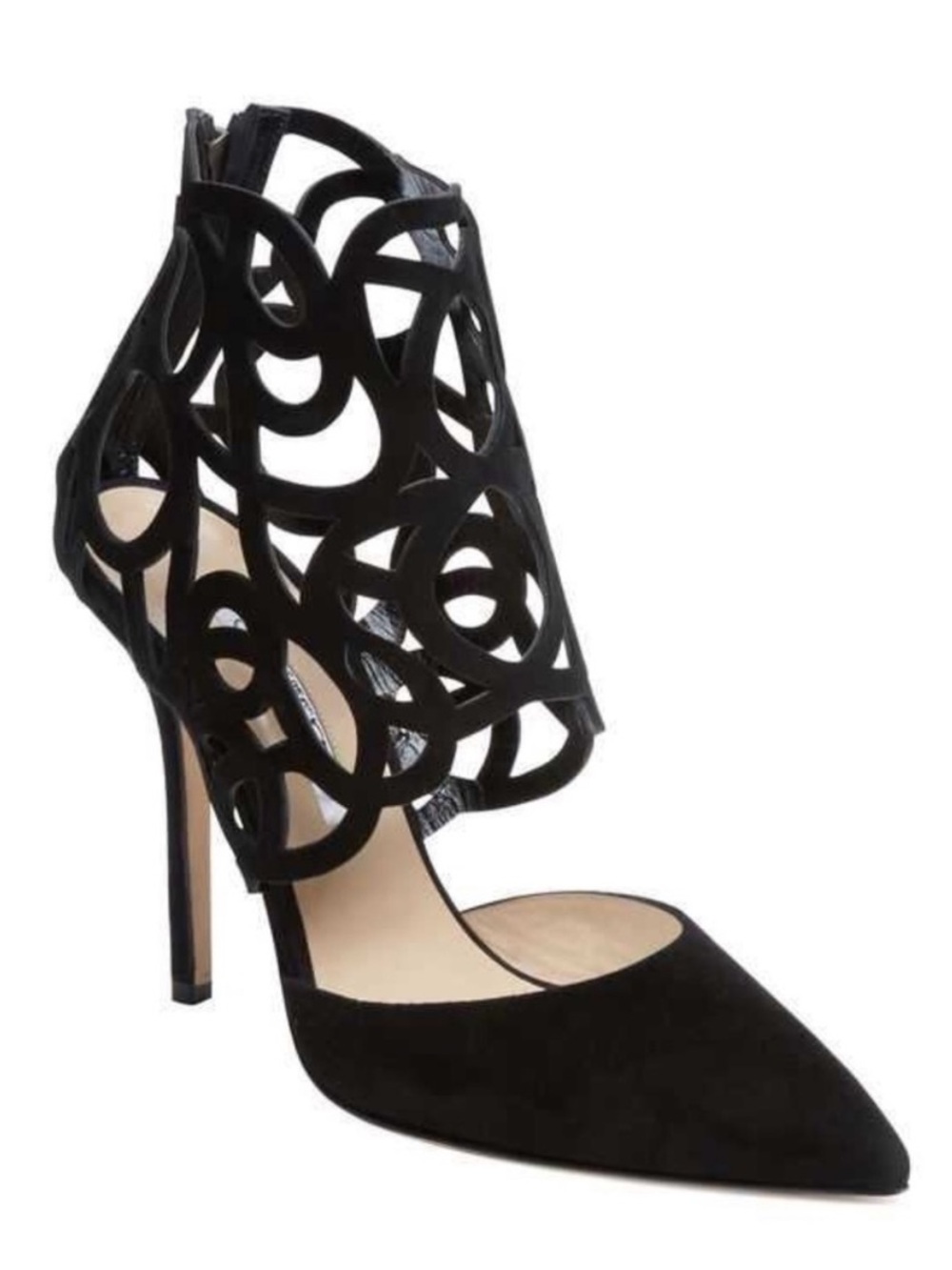 Oscar de la Renta Clavoinne Suede Cutout Pumps